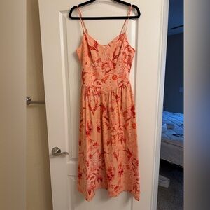House of Harlow 1960 Coral Floral Maxi Dress